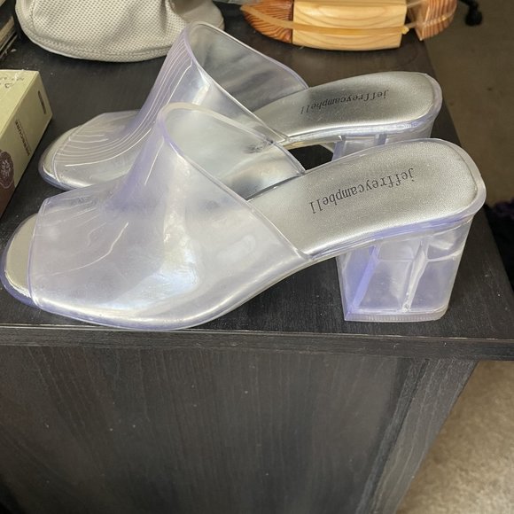 Jeffrey Campbell Petra Mule - Clear - Picture 6 of 7